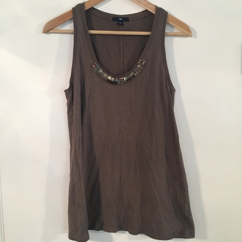 GAP Beaded Sleeveless Top